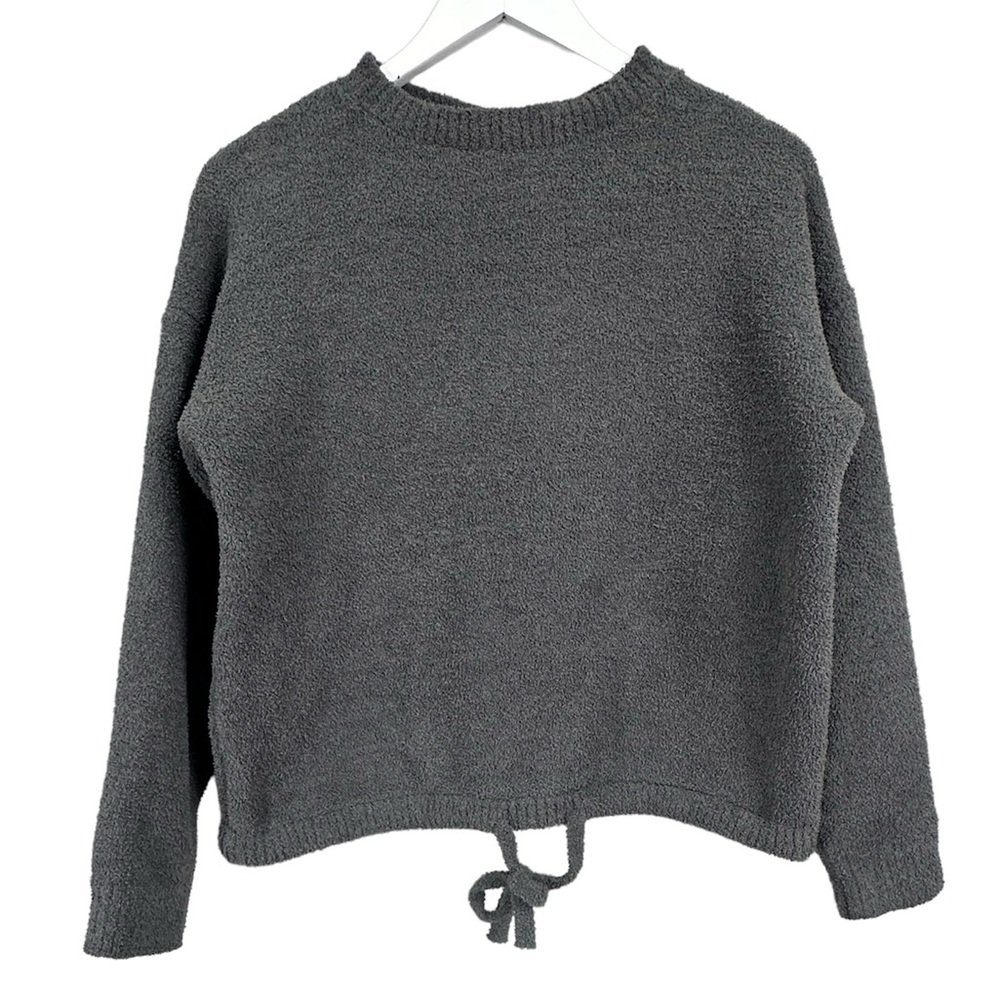 Comfort Luxe Grey Drawstring Sweatshirt Size Small Medium